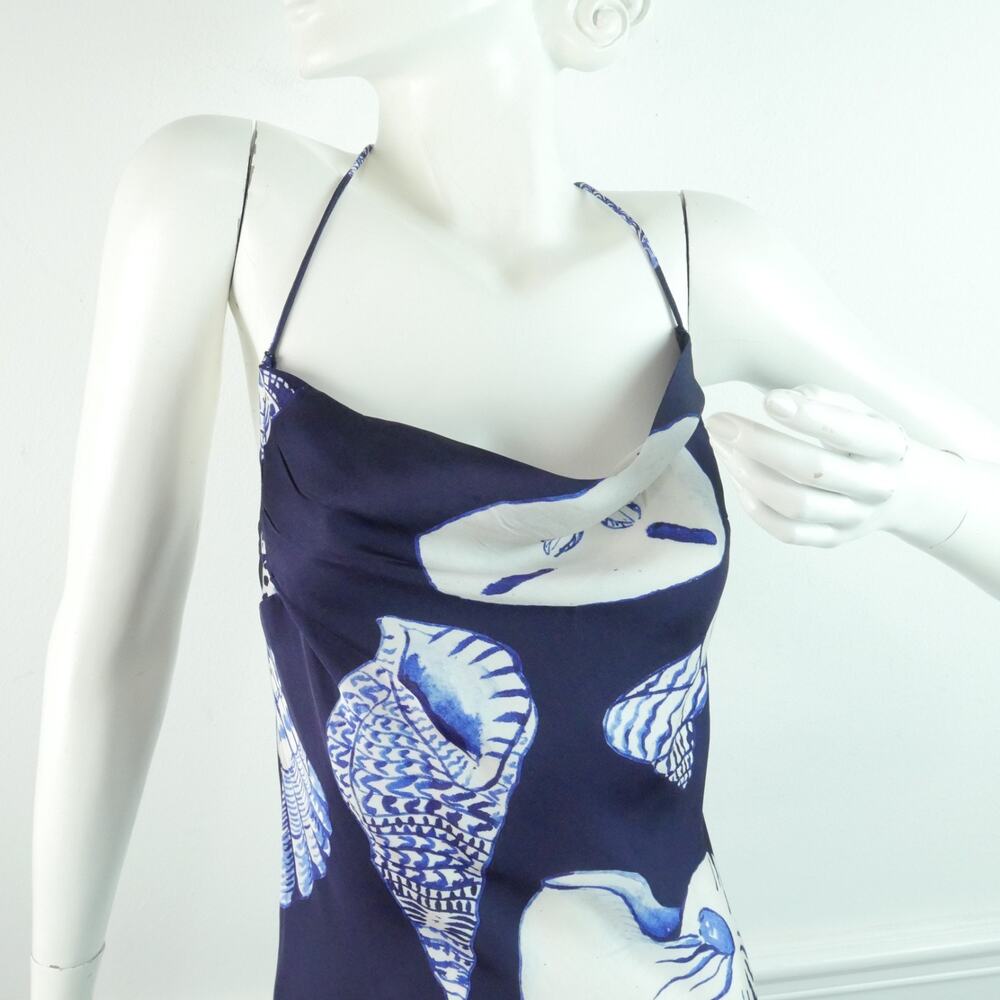 Carolina K Felicity Seashell Satin Maxi Slipdress Size Small NWT‎ Resort Luxury - Picture 2 of 14